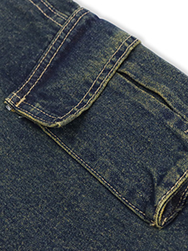Cargojeans mit unterschiedlichem Taschendesign für Herren-5