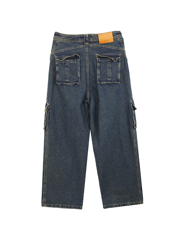 Cargojeans mit unterschiedlichem Taschendesign für Herren-4